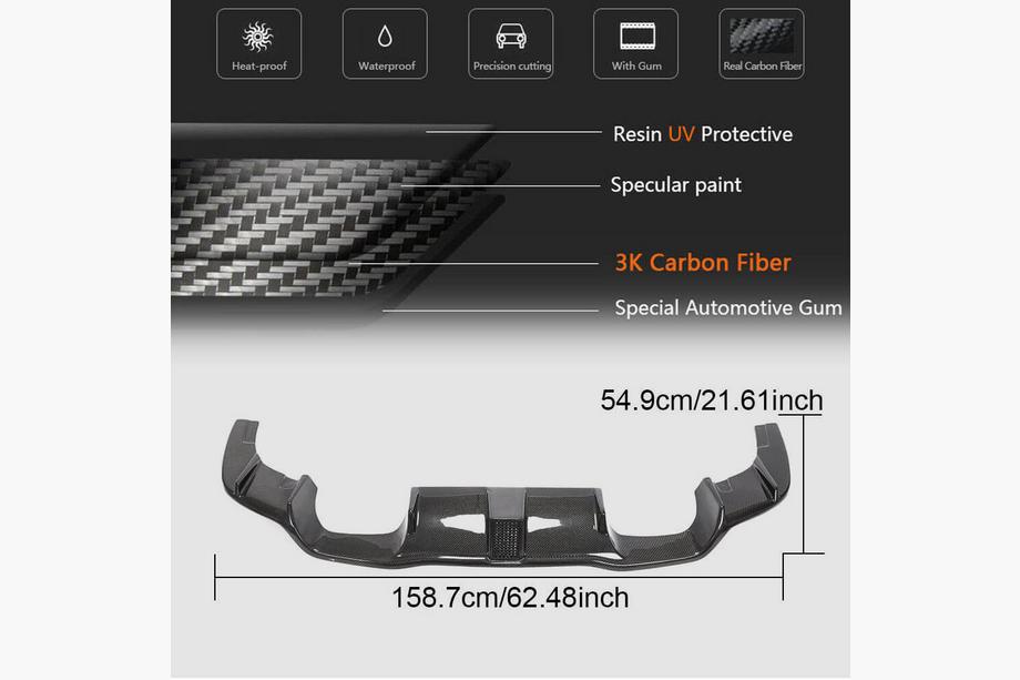 BMW 2 Series F22/F23 2014-2021 Heckdiffusor V7 (für F87 M2/M2C, Carbon) Foto 5