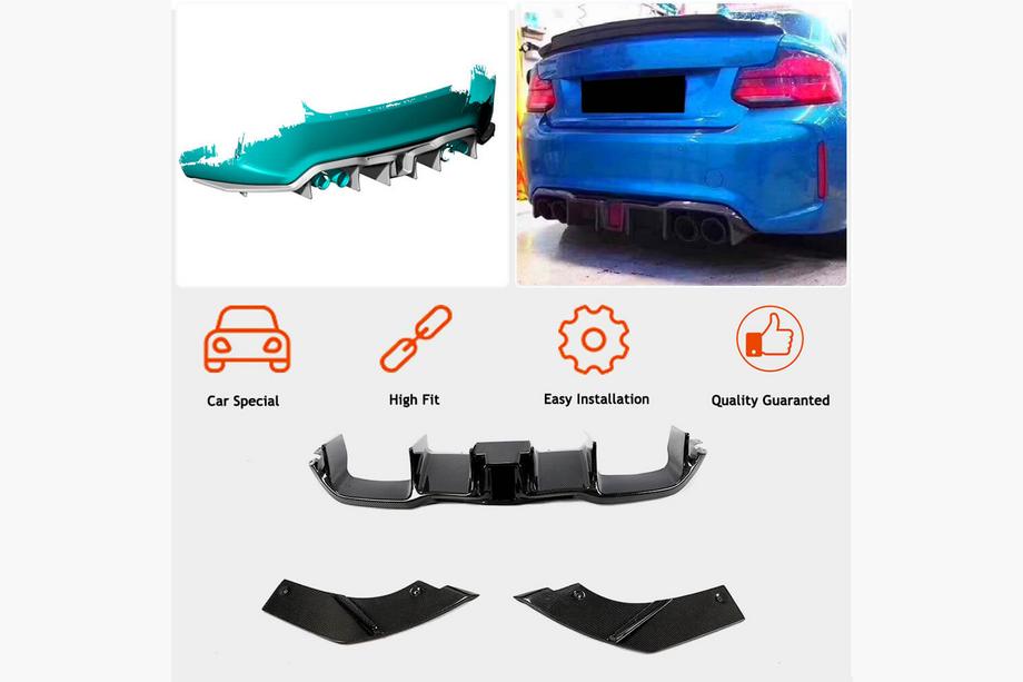 BMW 2 Series F22/F23 2014-2021 Heckdiffusor V8 (für F87 M2/M2C, Carbon) Foto 2