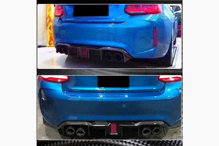 BMW 2 Series F22/F23 2014-2021 Heckdiffusor V8 (für F87 M2/M2C, Carbon) Foto 4