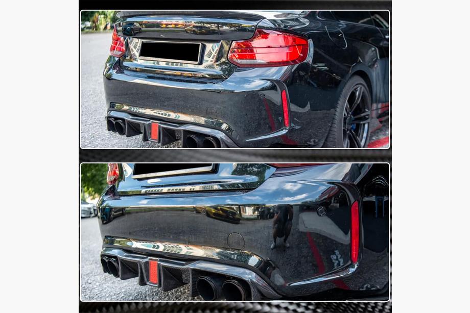 BMW 2 Series F22/F23 2014-2021 Heckdiffusor V8 (für F87 M2/M2C, Carbon) Foto 5