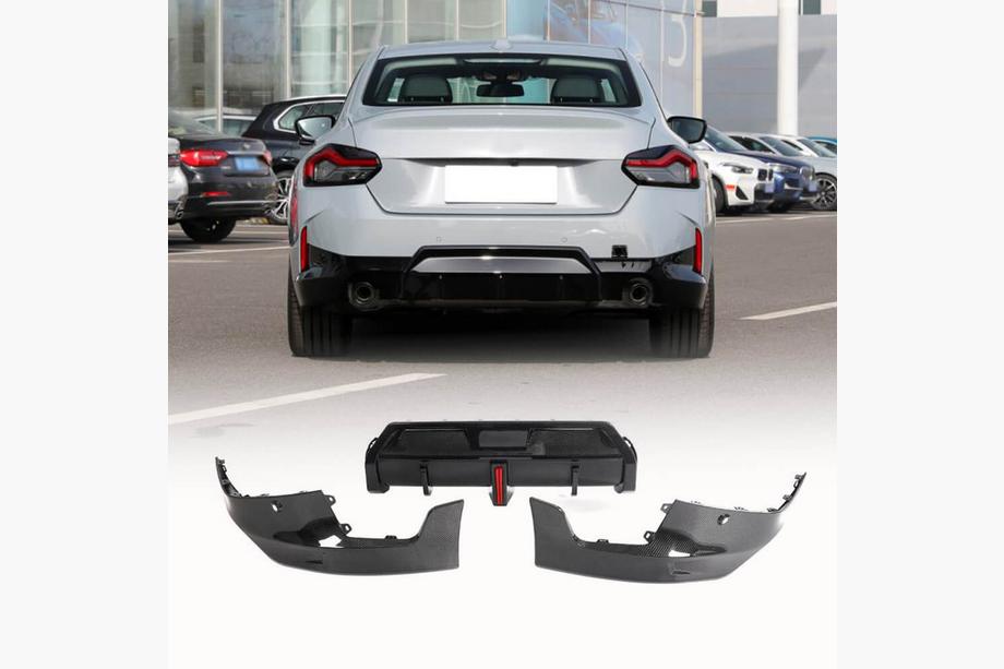 BMW 2 Series G42 2021- Heckdiffusor V1 (für M-Sport, Carbon) Foto 1