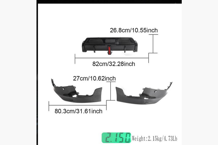 BMW 2 Series G42 2021- Heckdiffusor V1 (für M-Sport, Carbon) Foto 4