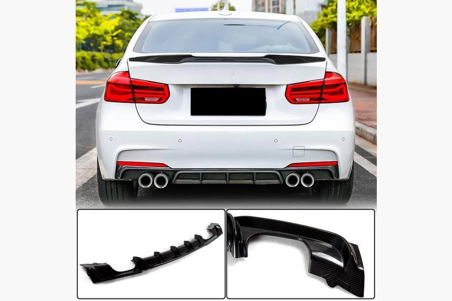 BMW 3 Series F30/F31 2012-2019 Heckdiffusor V4 (für F30 M-Sport, Carbon) Foto 2