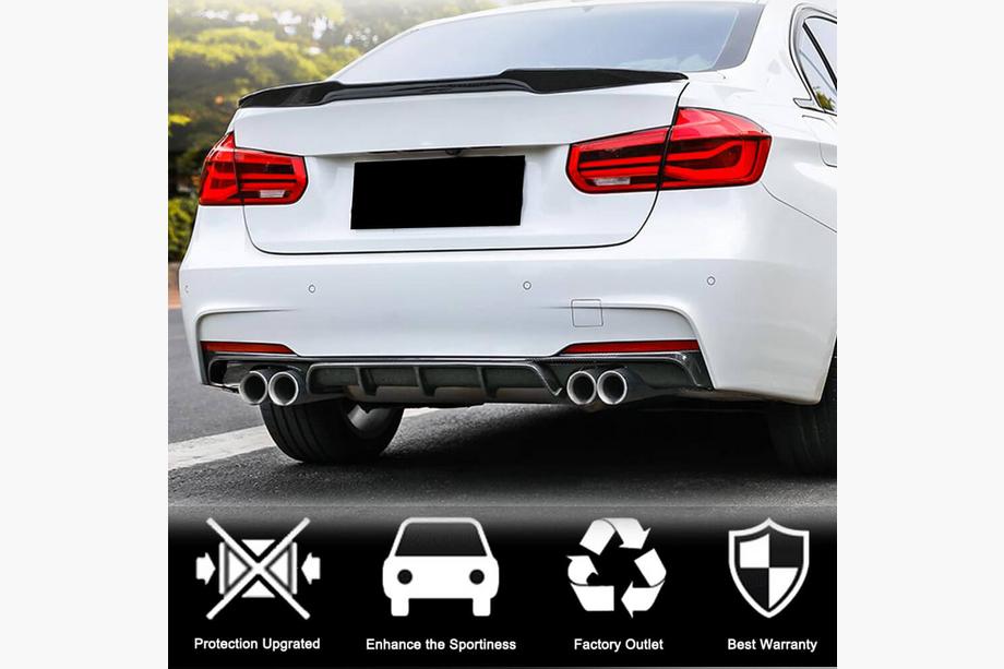 BMW 3 Series F30/F31 2012-2019 Heckdiffusor V4 (für F30 M-Sport, Carbon) Foto 3