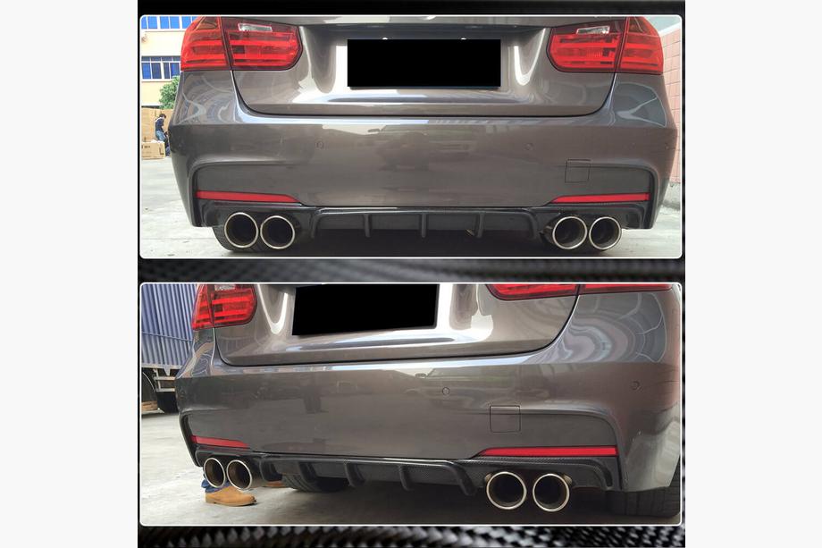 BMW 3 Series F30/F31 2012-2019 Heckdiffusor V4 (für F30 M-Sport, Carbon) Foto 4