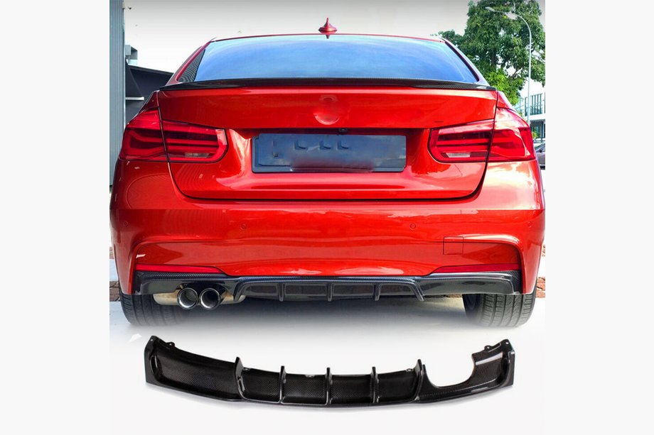 BMW 3 Series F30/F31 2012-2019 Heckdiffusor Carbon V6 (für M-Sport) Image