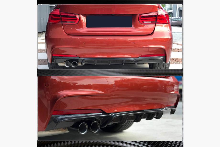 BMW 3 Series F30/F31 2012-2019 Heckstoßstangendiffusor FRP V8 (für M-Sport) Foto 3