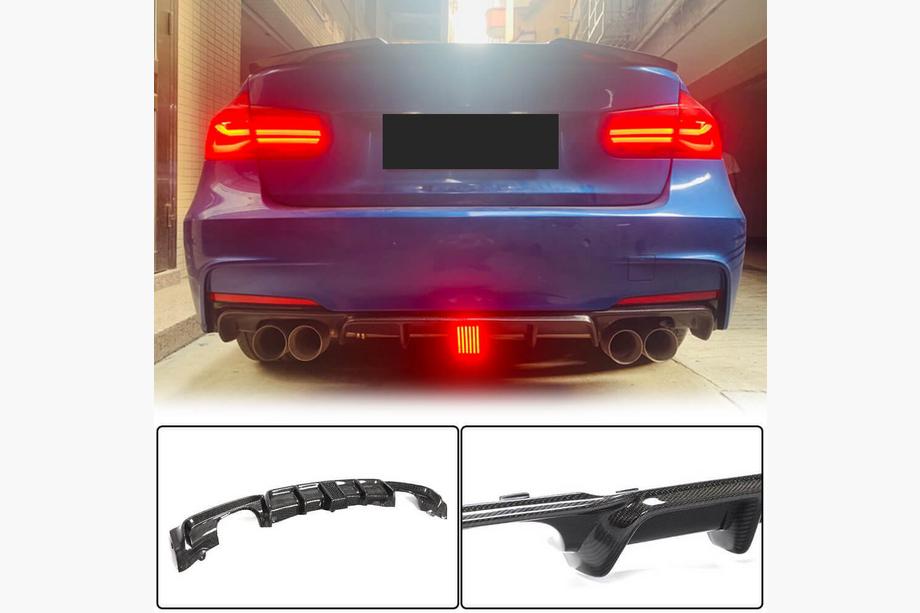 BMW 3 Series F30/F31 2012-2019 Heckstoßstangendiffusor Carbon V9 (für M-Sport) Foto 1
