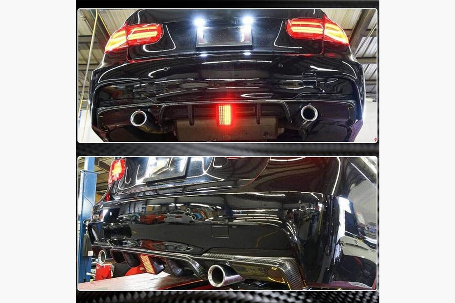 BMW 3 Series F30/F31 2012-2019 Heckstoßstangendiffusor Carbon V9 (für M-Sport) Foto 4