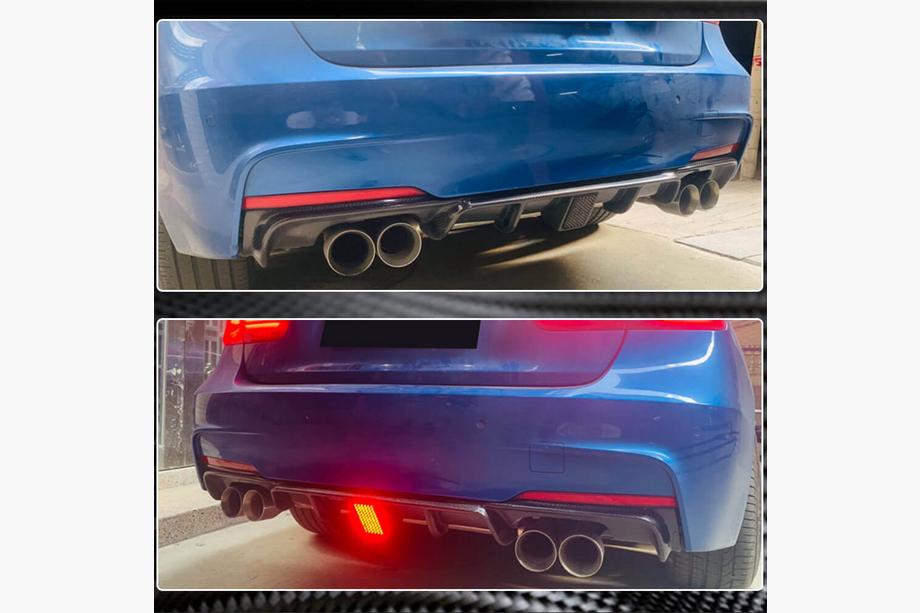 BMW 3 Series F30/F31 2012-2019 Heckstoßstangendiffusor Carbon V9 (für M-Sport) Foto 6