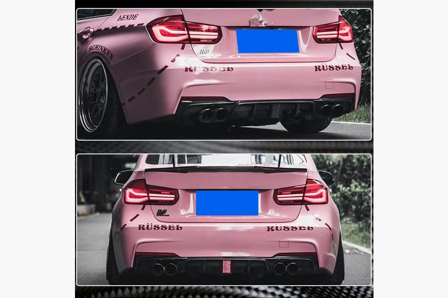 BMW 3 Series F30/F31 2012-2019 Heckstoßstangendiffusor Carbon V9 (für M-Sport) Foto 10