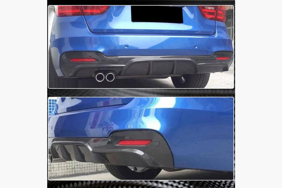 BMW 3 Series F34 2013–2020 Heckdiffusor V1 für F34 M-Sport, Carbon Foto 4