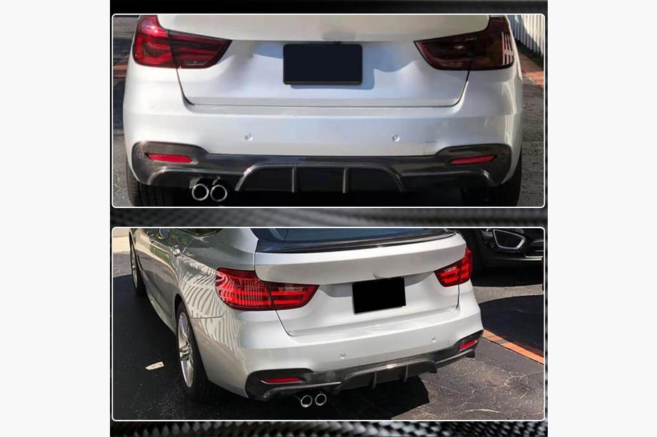 BMW 3 Series F34 2013–2020 Heckdiffusor V1 für F34 M-Sport, Carbon Foto 5