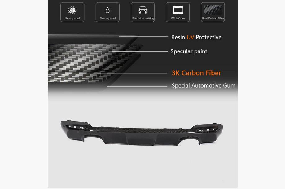 BMW 3 Series F34 2013–2020 Heckdiffusor V3 (für F34 M-Sport, Carbon) Foto 5