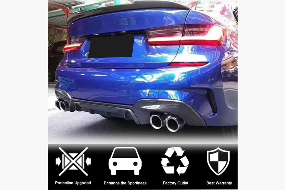 BMW 3 Series G20/G21 2018- Heckdiffusor V7 (für M-Sport 2018-2022, Carbon) Foto 2