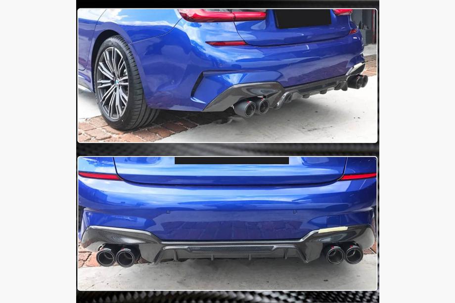 BMW 3 Series G20/G21 2018- Heckdiffusor V7 (für M-Sport 2018-2022, Carbon) Foto 3