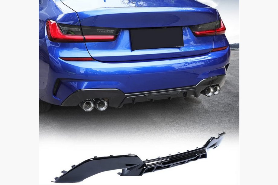 BMW 3 Series G20/G21 2018- Heckstoßstangendiffusor FRP V2 (2022+, M-Sport) Image