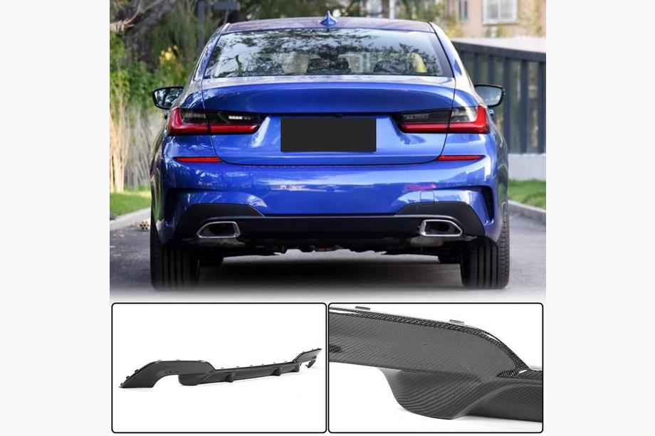 BMW 3 Series G20/G21 2018- Heckdiffusor V5 für M-Sport 2018-2022, Carbon Foto 1