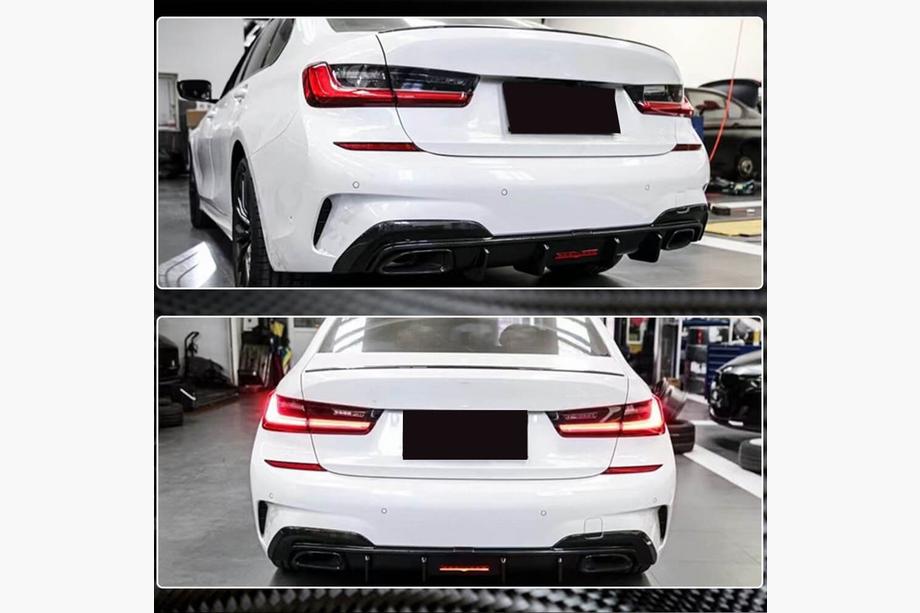 BMW 3 Series G20/G21 2018- Heckdiffusor V6 (für M-Sport 2018-2022, Carbon) Foto 5