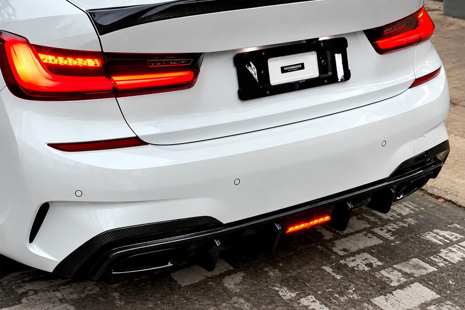 BMW 3 Series G20/G21 2018- Heckdiffusor V6 (für M-Sport 2018-2022, Carbon) Foto 1