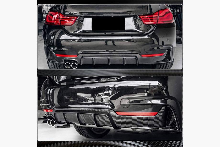 BMW 4 Series F32/F33/F36 2012-2020 Heckstoßstangendiffusor Carbon ABS V5 (M-Sport) Foto 3