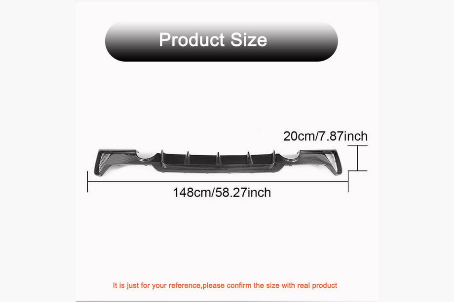 BMW 4 Series F32/F33/F36 2012-2020 Heckdiffusor V4 (für M-Sport, Carbon) Foto 6
