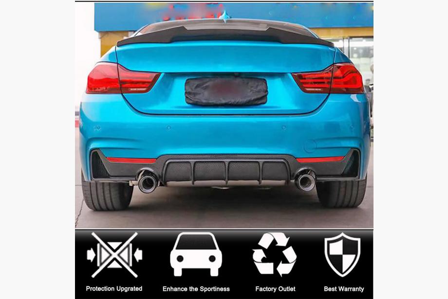 BMW 4 Series F32/F33/F36 2012-2020 Heckstoßstangendiffusor FRP V6 (M-Sport) Foto 3