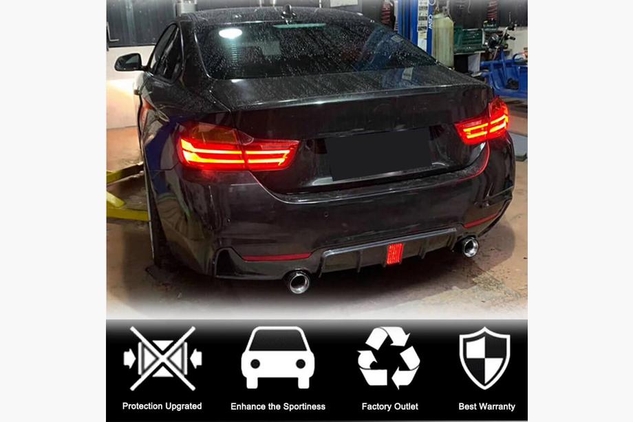 BMW 4 Series F32/F33/F36 2012-2020 Heckdiffusor V7 (für M-Sport, Carbon) Foto 6