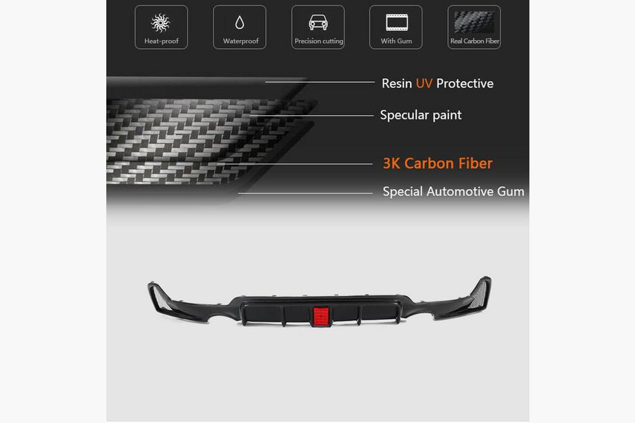 BMW 4 Series F32/F33/F36 2012-2020 Heckdiffusor V8 (für M-Sport, Carbon) Foto 15