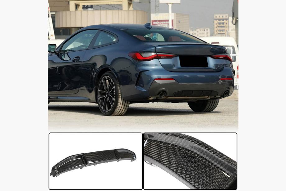 BMW 4 Series G22/23/26 2020- Heckstoßstangendiffusor V1 (für G22/G23 M-Sport, Carbon) Foto 1