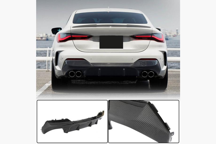 BMW 4 Series G22/23/26 2020- Heckdiffusor V2 für G22/G23 M-Sport, Carbon Foto 1