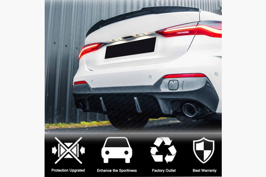 BMW 4 Series G22/23/26 2020- Heckdiffusor V2 für G22/G23 M-Sport, Carbon Foto 3