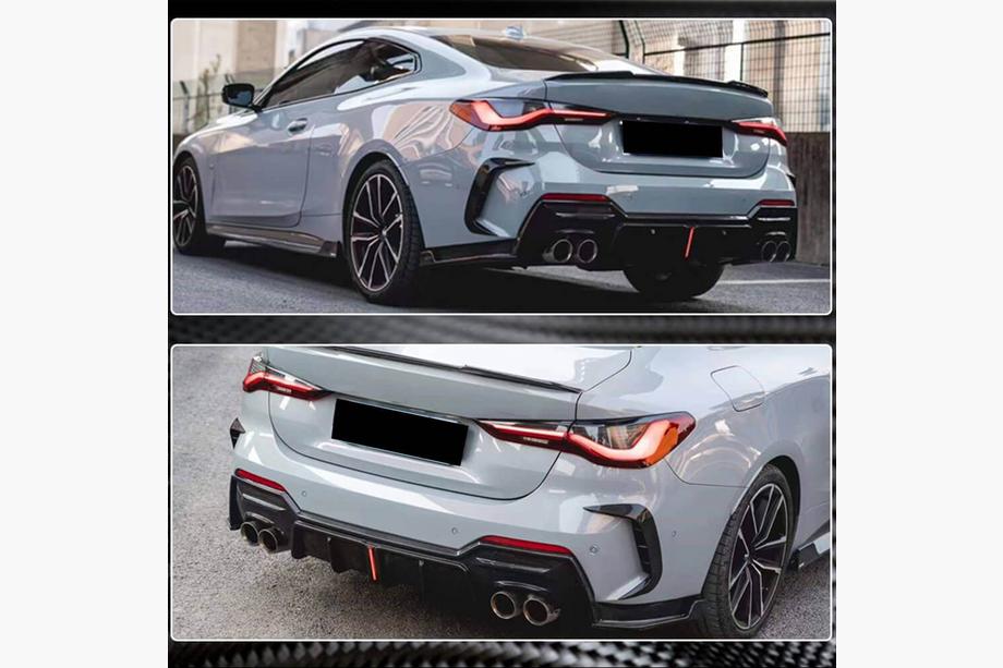 BMW 4 Series G22/23/26 2020- Heckdiffusor V3 für G22/G23 M-Sport, Carbon Foto 3