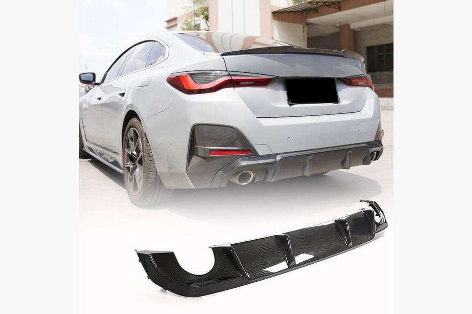 BMW 4 Series G22/23/26 2020- Heckdiffusor V1 für G26 M-Sport, Carbon Foto 1