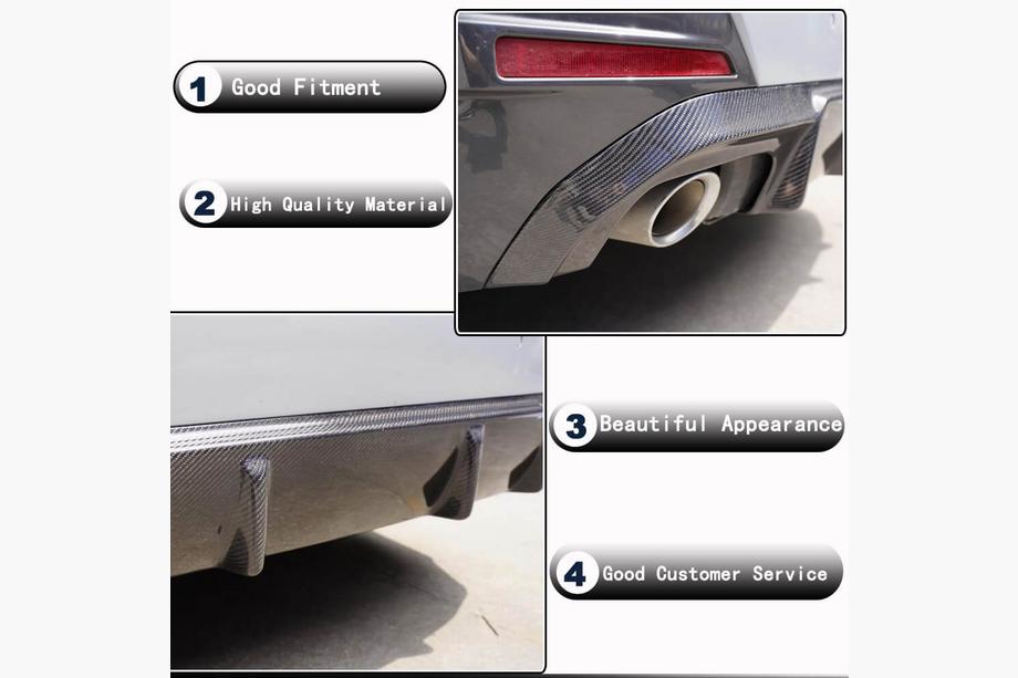 BMW 4 Series G22/23/26 2020- Heckdiffusor V1 für G26 M-Sport, Carbon Foto 3