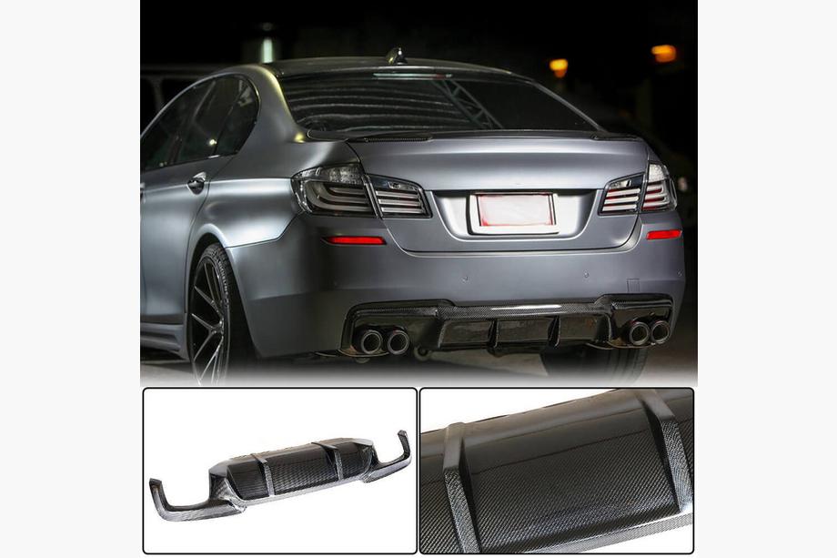BMW 5 Series F10/F11 2010–2016 Heckdiffusor V1 für F10 M-Sport, Carbon Foto 2
