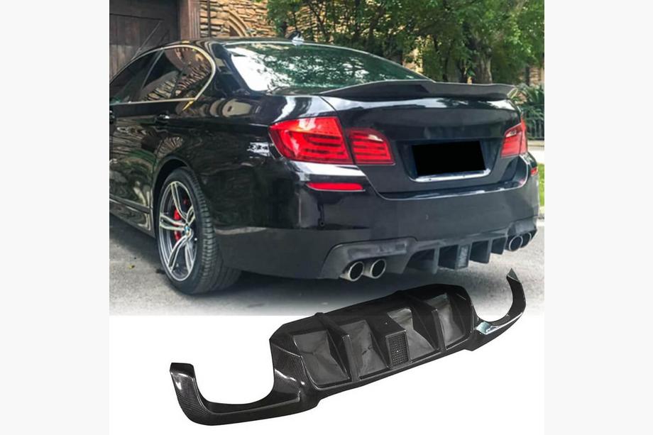 BMW 5 Series F10/F11 2010–2016 Heckdiffusor V2 für F10 M-Sport, Carbon Foto 1