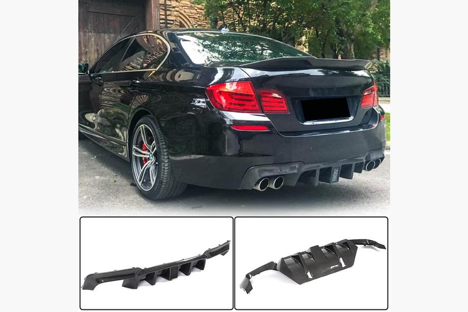 BMW 5 Series F10/F11 2010–2016 Heckdiffusor V2 für F10 M-Sport, Carbon Foto 2