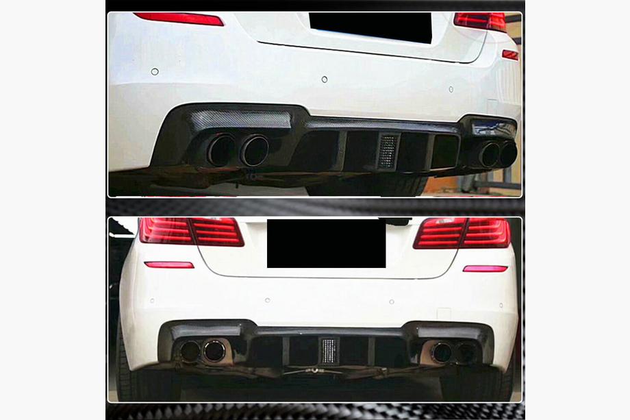 BMW 5 Series F10/F11 2010–2016 Heckdiffusor V2 für F10 M-Sport, Carbon Foto 4