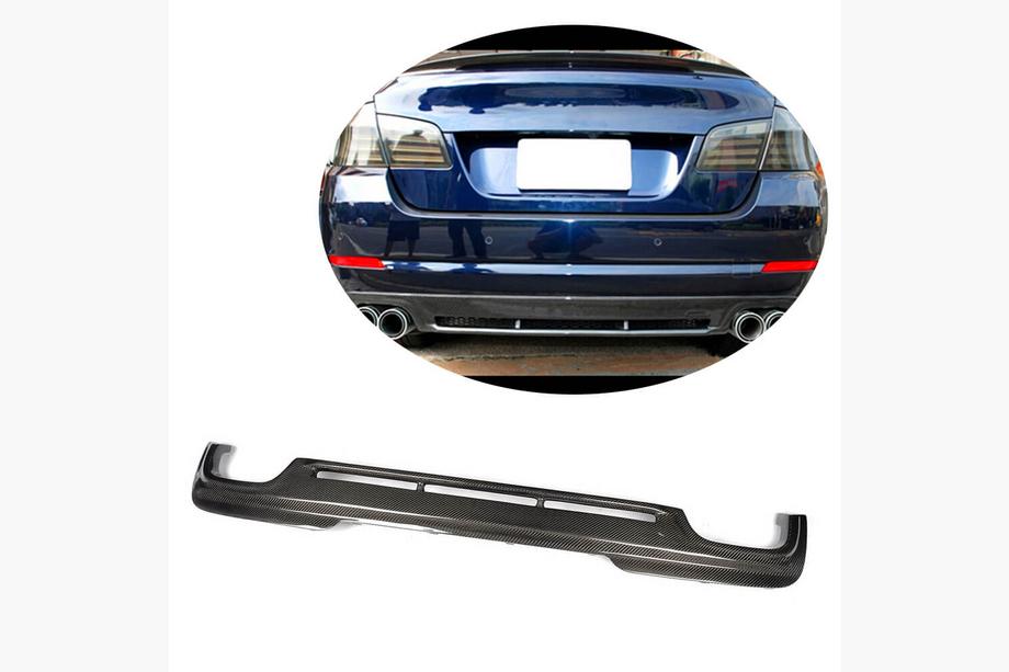 BMW 5 Series F10/F11 2010–2016 Heckdiffusor V4 für F10 M-Sport, Carbon Image