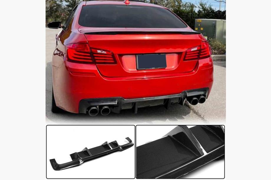 BMW 5 Series F10/F11 2010–2016 Heckstoßstangendiffusor Carbon V2 (für M5) Image