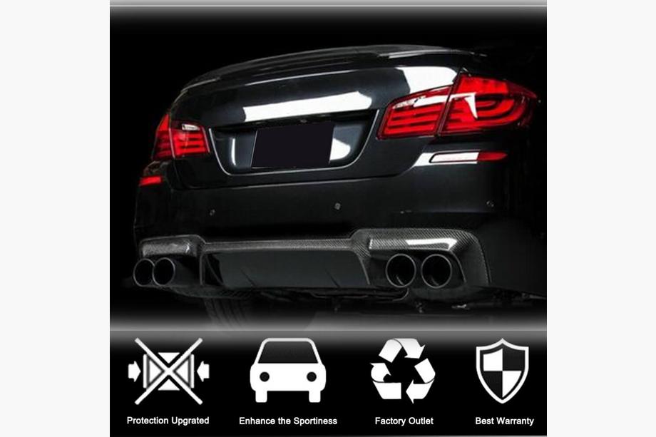 BMW 5 Series F10/F11 2010–2016 Heckstoßstangendiffusor Carbon V4 (für M5) Foto 2