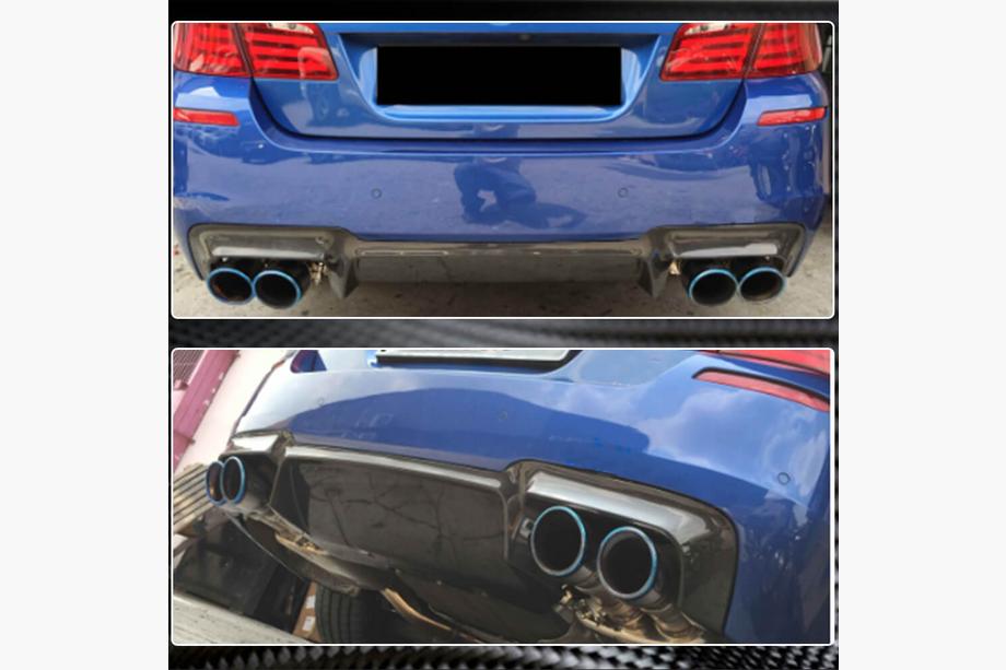 BMW 5 Series F10/F11 2010–2016 Heckstoßstangendiffusor Carbon V4 (für M5) Foto 4