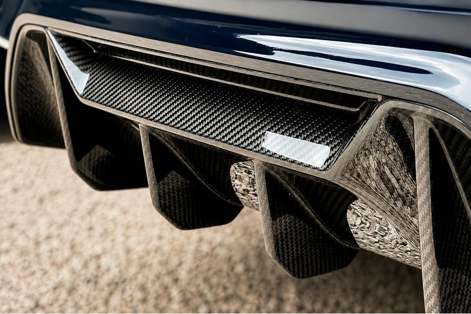 BMW 5er G30/G31 2017–2023 Heckstoßstangen-Diffusor V1 (für M5 F90, Carbon) Foto 4