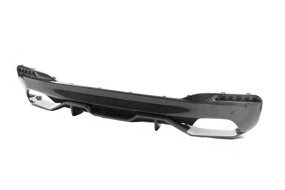 BMW 5er G30/G31 2017–2023 Heckstoßstangen-Diffusor V4 (für M-Sport/M5 F90, Carbon) Foto 5