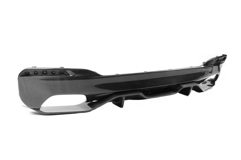 BMW 5er G30/G31 2017–2023 Heckstoßstangen-Diffusor V4 (für M-Sport/M5 F90, Carbon) Foto 6