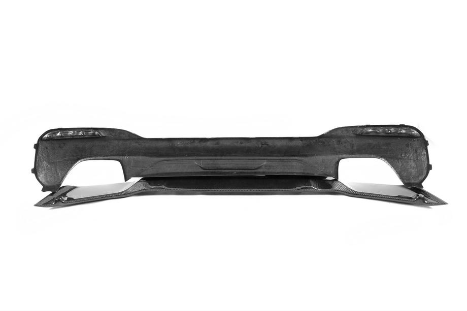BMW 5er G30/G31 2017–2023 Heckstoßstangen-Diffusor V4 (für M-Sport/M5 F90, Carbon) Foto 11