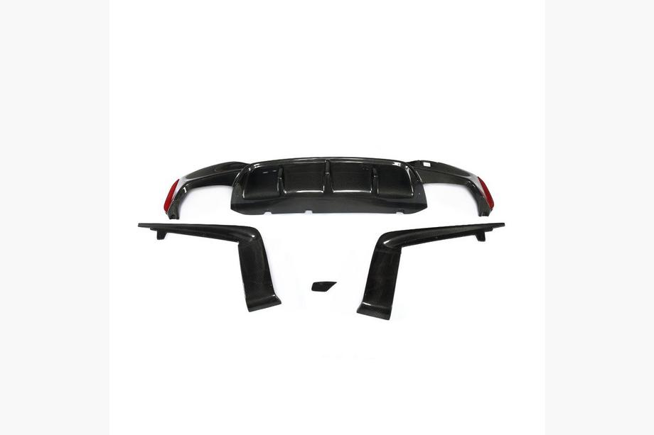 BMW 5er G30/G31 2017–2023 Heckstoßstangen-Diffusor V5 (für M-Sport/M5 F90, Carbon) Foto 1