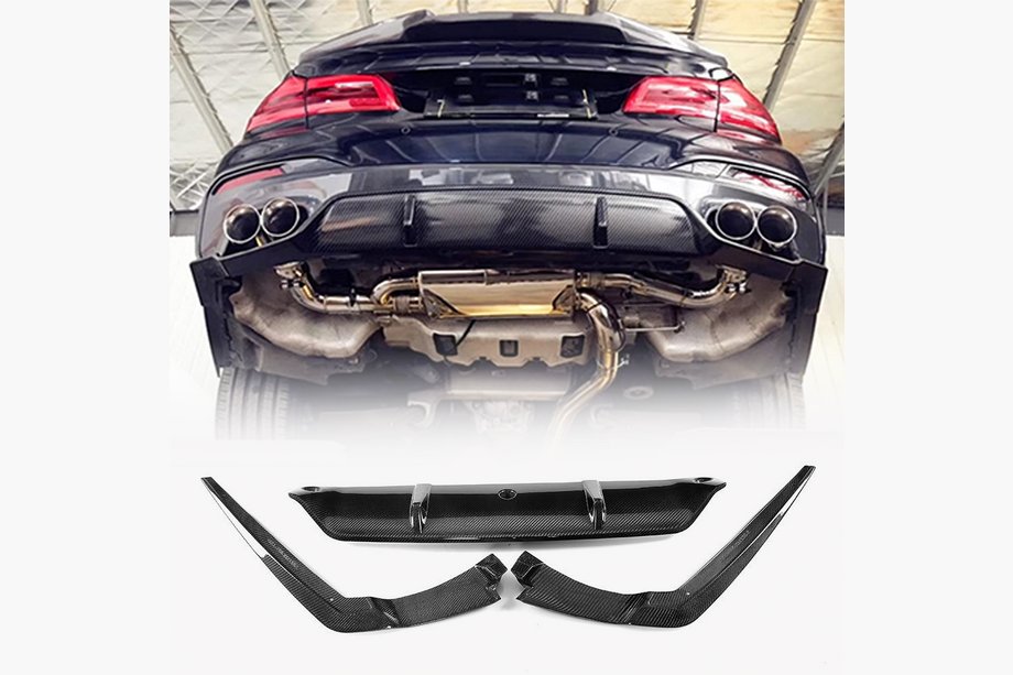 BMW 5er G30/G31 2017–2023 Heckdiffusor V6 (für M-Sport, Carbon) Foto 1