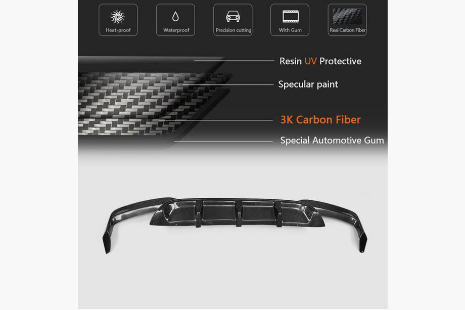 BMW 6 Series F12/F13/F06 2011-2018 Heckdiffusor Carbon V2 (M-Sport) Foto 5